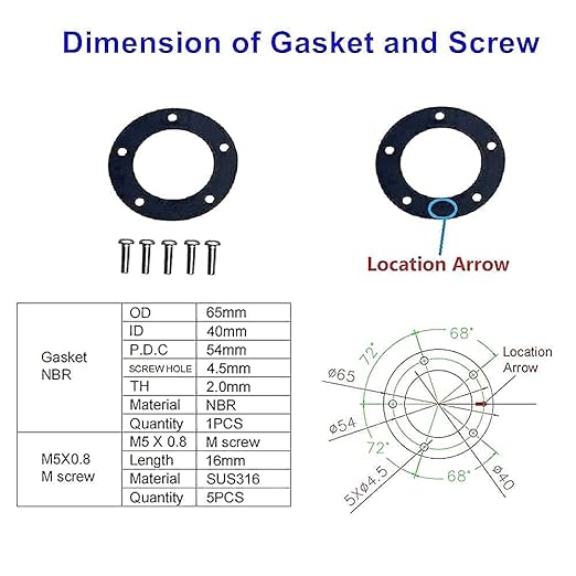 100TECH Fuel Gauge Sending Unit Water Tank Sensor SAE 5-Hole Mounting 13"(330mm) 240-33 ohms 316 Stainless Steel for Boat RV