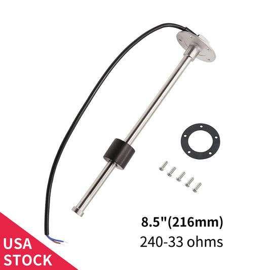 100TECH Marine Water Sender Unit 8.5" IP67 Waterproof 240-33 ohms Aftermarket for Truck Boat RV
