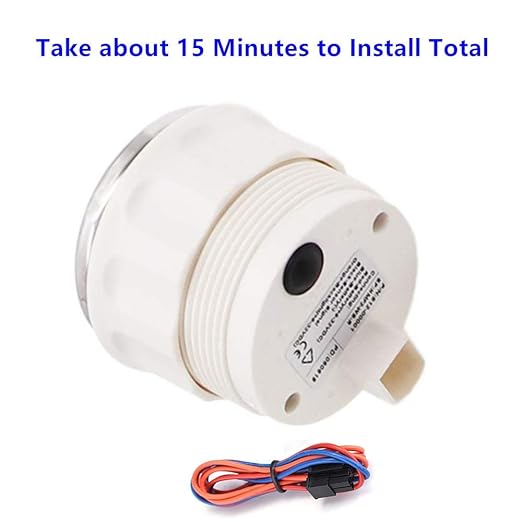 100TECH 5 Selectable Signals Water Gauge with 7 Backlit Colors 2-1/16" (52mm) Water Gauge for Truck Vehicle Yacht RV Camper