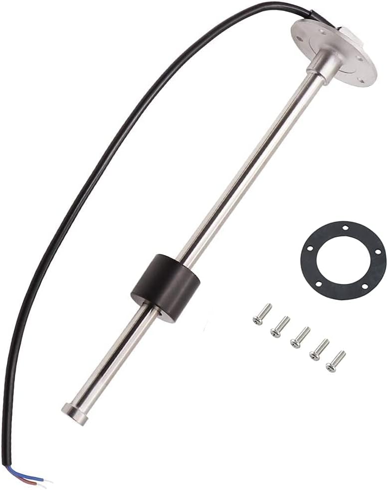 100TECH 22"(560mm) Boat Fuel Sending Unit Marine Fuel Level Sending Unit Fuel Sender Water Tank Sender Unit for Vehicle RV Fuel Gas Tank Sender Fuel Level Sensor Fuel Gauge Sending Unit 240-33 ohm