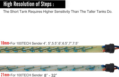 100TECH Fuel Sender Unit 28"(711mm）240-33 ohm Marine for Boat Vehicle Truck RV Fuel Tank Sending Unit Fuel Water Level Sending Unit Fuel Gas Sender Fuel Water Level Sensor Fuel Gauge Sending Unit